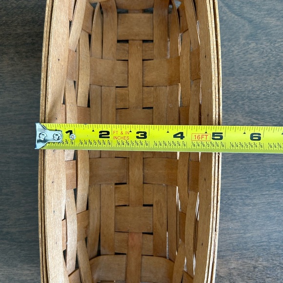 VINTAGE 1993 LONGABERGER CRACKER BASKET 11.5 X 5 X 3 - Picture 12 of 12